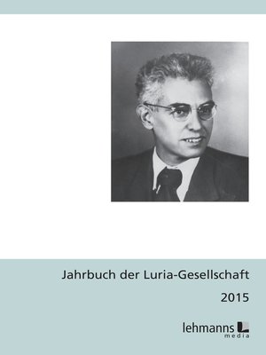 cover image of Jahrbuch der Luria-Gesellschaft 2015